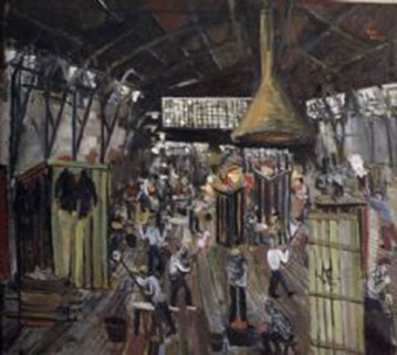 Glashyttan, Kosta, 1930, olja (Runö kursgård, Åkersberga).